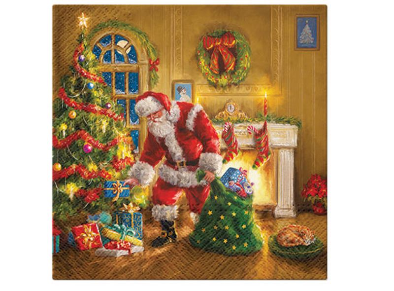 Servietter Lunsj Santa is Here