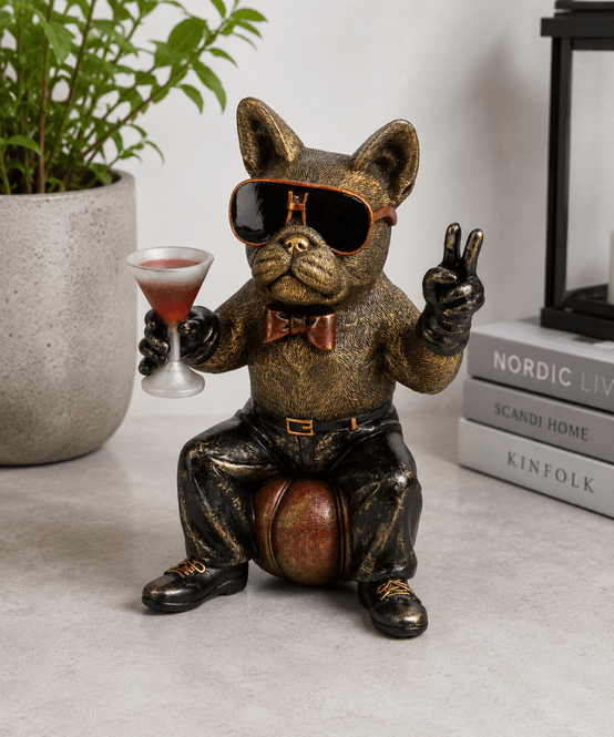 Hovedbilde Hund party m/glass 26cm